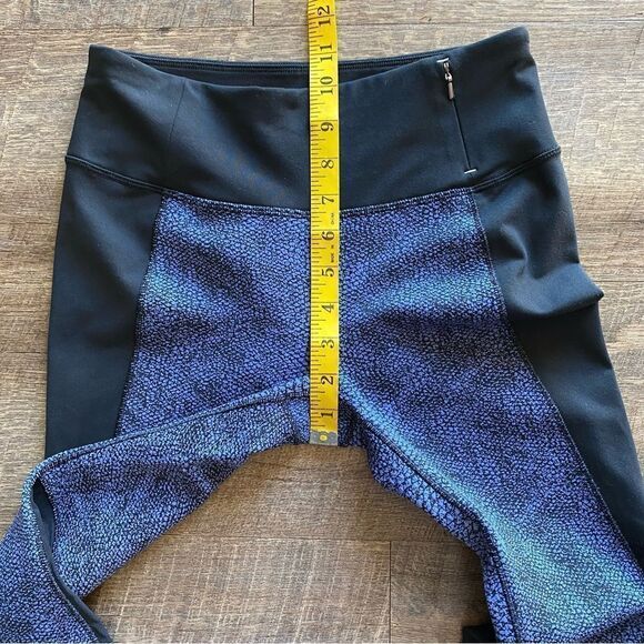 Calia Carried Underwood Leggings Blue Black Jacquard Mesh Workout Gym - Picture 10 of 12